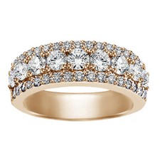 2.00 CT Round Cut Diamond Anniversary Wedding Band in 14k Yellow Gold