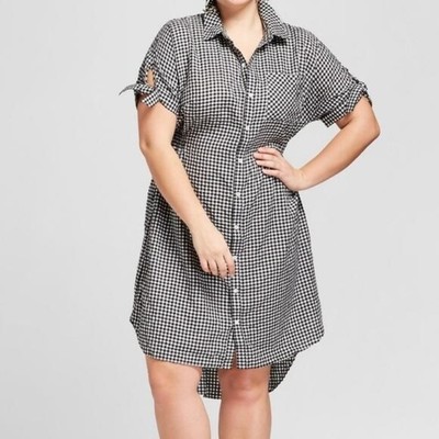 plus size gingham dress