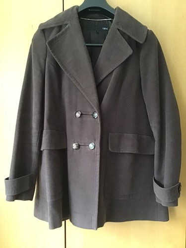 Dark Brown Swing Coat - Size 12 NEXT Hardly Worn - Picture 7 of 9