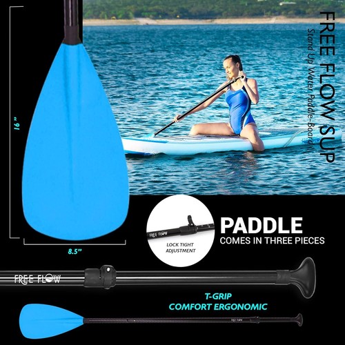 SereneLife Inflatable Stand Up Paddle Board withPremium SUP Accessories,discount - Picture 3 of 5
