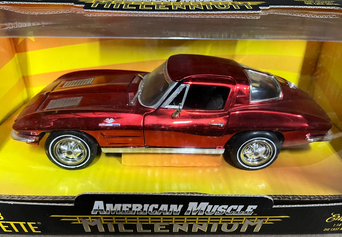 1963 CORVETTE STING RAY RED CHROME 1:18 MILLENNIUM ERTL AMERICAN