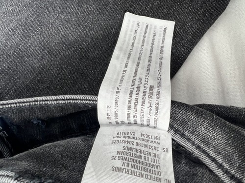 Hollister High Rise Skinny Jeans Womens 7R w28 l28 Black Distressed Denim - Picture 11 of 13