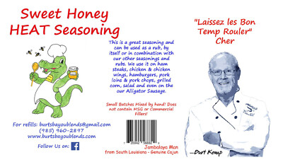 Sweet Honey HEAT!, Burt's Bayou Blends Sweet Honey Hot Seasonings