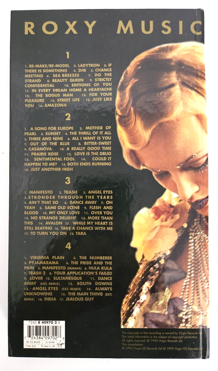 The Thrill of It All Roxy Music Bryan Ferry (4) CD Box Set
