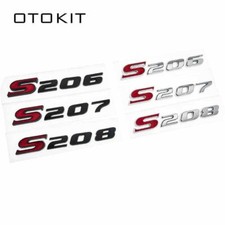 Brand New S206 S207 S208 Rear Trunk Badge Emblem Sticker Black Chrome For Va Si
