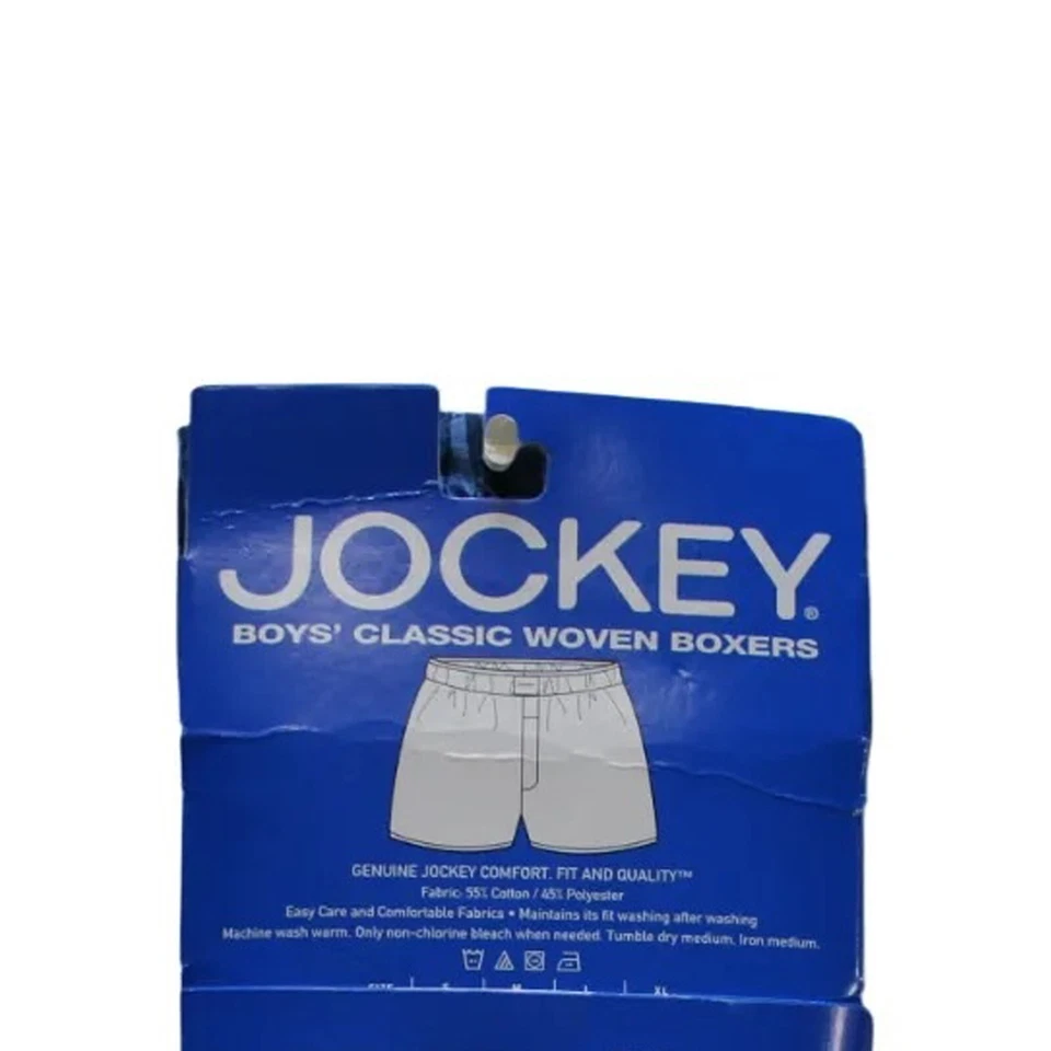 Jockey Big Boy's Classic Woven Boxers 2 Pack Size Medium (10-12) NWT - Image 4 of 4