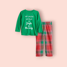 Toddler Jammies For Your Families Jingle All The Way Top  Pants Pajama Set