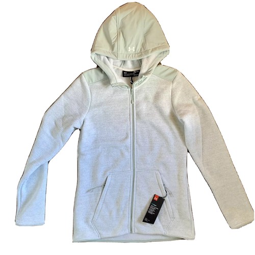 Under Armour Women's Wintersweet 2.0 Full Zip Hoodie (Atlas Green Fade Heather) - Picture 2 of 9