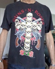 VINTAGE XL T-SHIRT GUNS N' ROSES "USE YOUR ILLUSION" WORLD TOUR 1992-1993