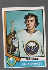 1974-75 OPC GARY BROMLEY #7 ROOKIE EX++