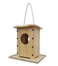 7.8 X 5.9 X 7.8" Hanging Wood Bird Feeder Kit Craft Your Own Nesting Project