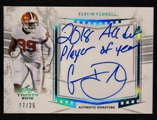 2019 Leaf Trinity #A-CF1 Clelin Ferrell Signatures Auto w/ Inscription #/25