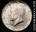 1964-D Silver Kennedy Half Dollar - Choice Gem Brilliant Unc  Lustrous  #L4910