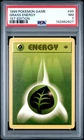 1999 POKEMON BASE SET 1ST EDITION #99 GRASS ENERGY PSA 7