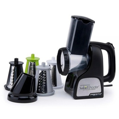 Presto 02970 Professional SaladShooter Electric Slicer/Shredder, Black ( New )