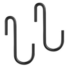 10 Pack Heavy Duty S Hooks Black S Shaped Hooks Hanging Hangers Hooks for Kit...