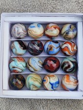 4-21-2010 JABO CELEBRATION RUN MARBLES 3/4" . BOX SET OF 16 60.00 .