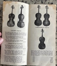 1963 International Violin Co Catalog Chieftain Guitar Ruggieri Stradivarius