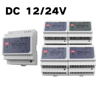 DC 12/24V LED Geregelt Schaltnetzteile Transformator 2-4.5A DIN-Schienenmontage