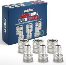 Quick-Connect Hose Fittings Universal Type Three-Piece Set