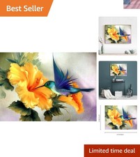 Artfully Crafted Hummingbird Paint by Numbers Kit - Ideal DIY Gift for Adults