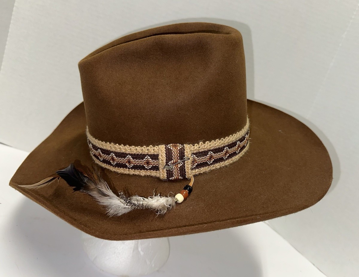 VTG 70s John B. Stetson 3X Beaver Cowboy Brown Western Hat | eBay