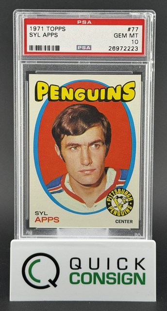 Syl Apps 1971-72 Topps #77 PSA 10 Q6995