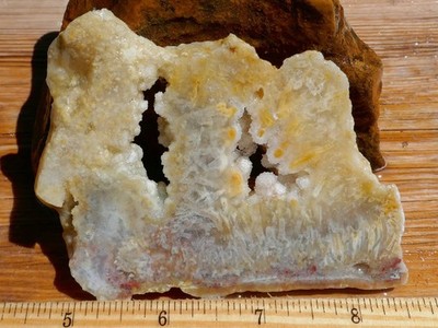 TCR Stick Agate *Rough Slab 88g   Rare Indonesian Agate w/ Pseudomorphs & Drusy