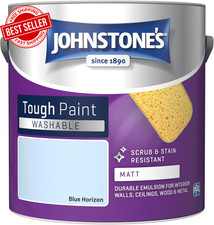 Matt Finish Emulsion Paint Washable 2.5L White Highly Durable Stain Resistant