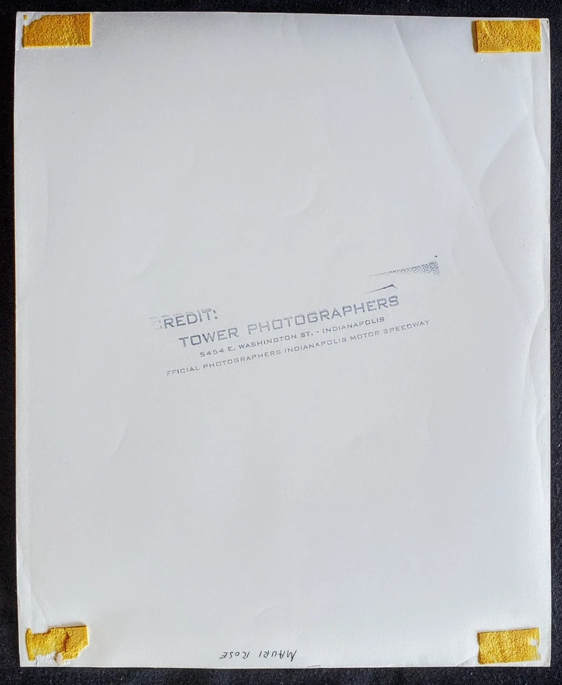 1947 Mauri Rose Winner Indianapolis Indy 500 IMS IndyCar 8x10 Photograph - Image 2 of 2