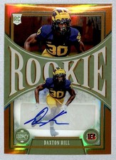 Daxton Hill 2022 Panini Legacy Penmanship Orange Rookie Auto /149 #185