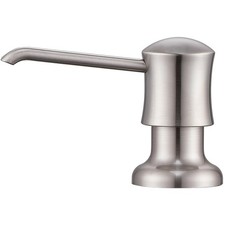 Soap Dispenser for Kitchen Sink Brushed Nickel, Built-in and Refill-from-Top ...