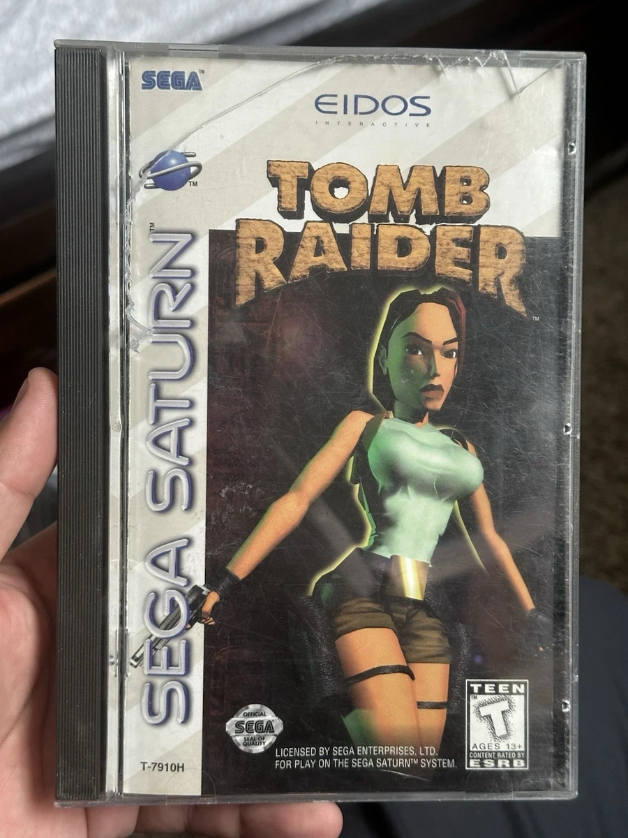 Sega Saturn - Tomb Raider - Jeu Complet Boîtier Abîmé - Bon état