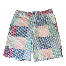 Vineyard Vines Kids Youth Whale Bermuda Shorts Medium 8/10 Patchwork Colorblock