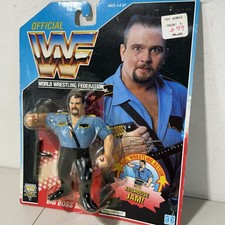 Vintage WWF Hasbro Big Boss Man MOC Sealed - Good Condition - 1992