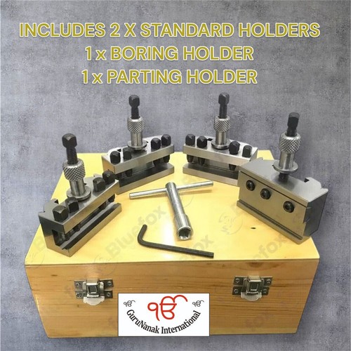 Quick Change Toolpost Set 5 Pieces Set T51 For boxford lathe Wooden Box - Picture 3 of 3