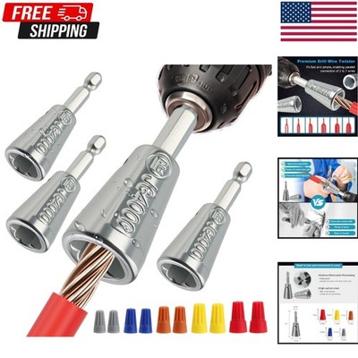 Wire Twister Tool for Drill 4 Pack Multifunctional Electrical Wire Twister Co...