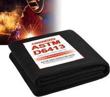 72x96in 5mm Fireproof Welding Blanket 1800°F Carbon Felt for Grill Fireplace