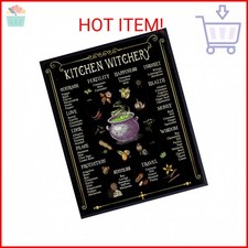 Witchy Wall Art  Decor - Kitchen Witchery - Black Magic Room Decor - Wicca Wicc