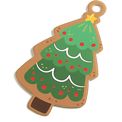  50pcs Creative Hanging Paper Adorable Christmas Greeting Cards Holiday Message - Zdjęcie 4 z 11