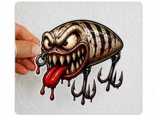 Bait Fishing Jig Lure Trout Sticker Bass Leech Fishing Decal Boat Tackle Box Bait Fishing Jig Lure Trout Sticker Bass Leech Fishing Decal Boat Tackle Box