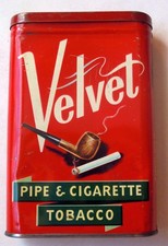 BLECHDOSE " VELVET " PIPE & CIGARETTE TABACCO - Liggett & Myers USA