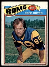 1977 Topps #513 FRED DRYER  Los Angeles Rams  VGEX-EX
