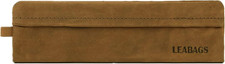 LEABAGS Leder Federmäppchen I Kleines Echtleder Federmappe I Federtasche für Ber