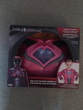POWER RANGERS DELUXE DRESS UP COSTUME PINK SHIRT AND LIGHT UP CHEST ARMOR