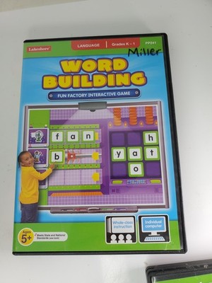 Lakeshore WORD BUILDING GRADES K-1 Fun Factory Interactive Game For PC/MAC