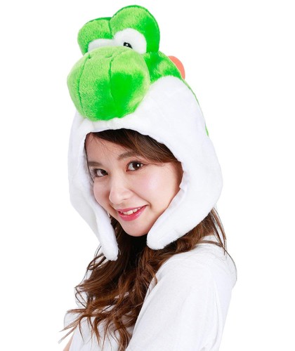 SAZAC Kigurumi Cap Yoshi BAN-064 - Picture 3 of 3