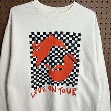 Harry Styles Love On Tour Sweatshirt Mens Medium White Music Concert Merch