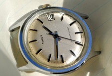Original GB Timex Merlin Chrome Case Date Cal. M105