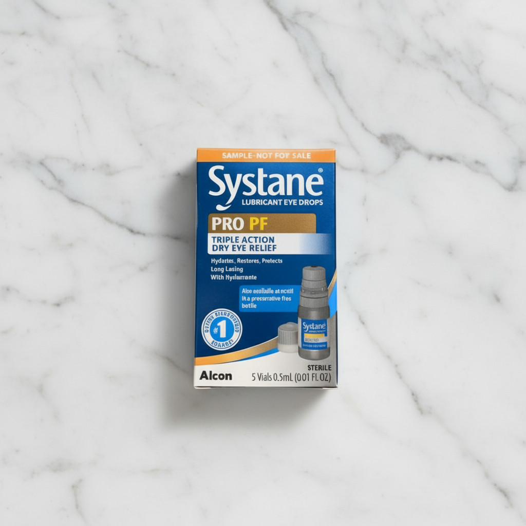 Systane PRO PF Lubricant Eye Drops Triple Action Dry Eye Relief 5 Vials 0.5mL